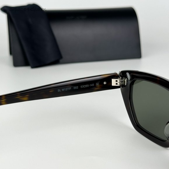 Saint Laurent Women Sunglasses Havana Grey Cat Eye SLM127/F 002 NEW AUTHENTIC main image 5